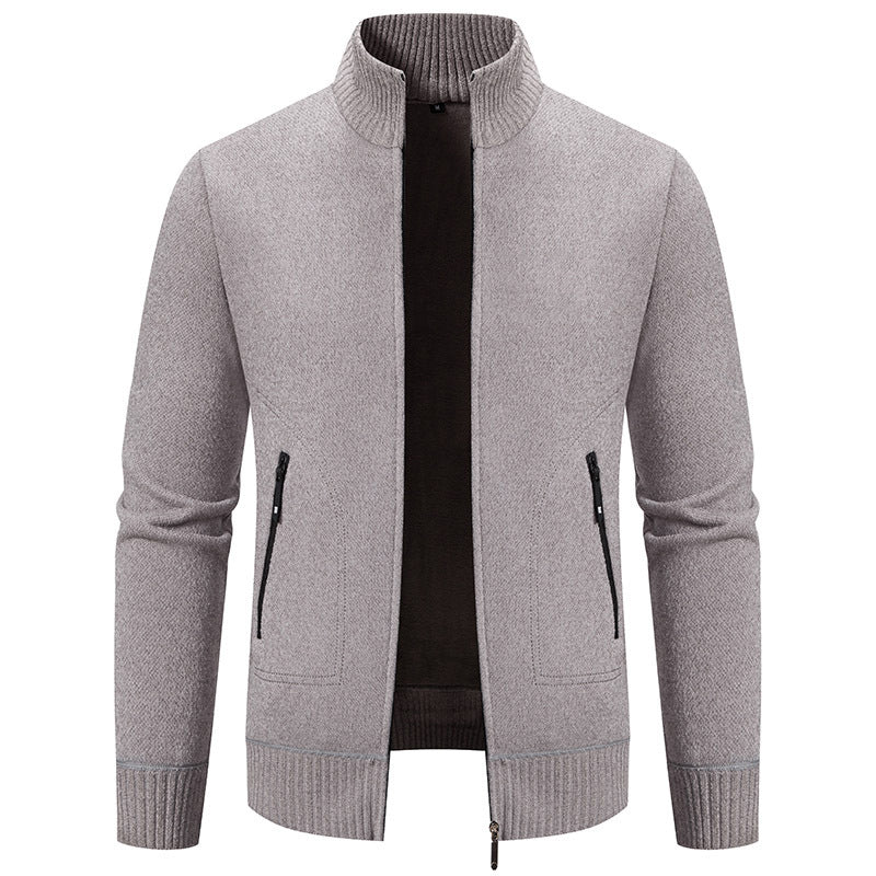 【M-4XL】2025jesienno-zimowa nowa męska kurtka zapinana na zamek, z wysokim kołnierzem, wysokiej jakości materiału i kroju, podkreślającego temperament