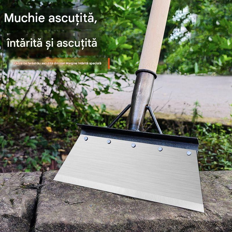 🐖🐏🐓【Acero al carbono extra grande】La pala para herramientas de limpieza de estiércol de acero al manganeso es adecuada para jardinería para eliminar malezas y fertilizantes