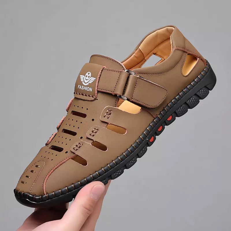 👣【Tallas 38-44】🍃2026 Zapatos casuales transpirables con agujeros, cuero genuino, suela suave, antideslizantes