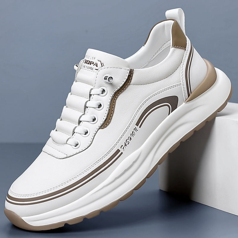 【39-45】Zapatillas de piel impermeables y antimanchas con suelas suaves y cómodas de llevar