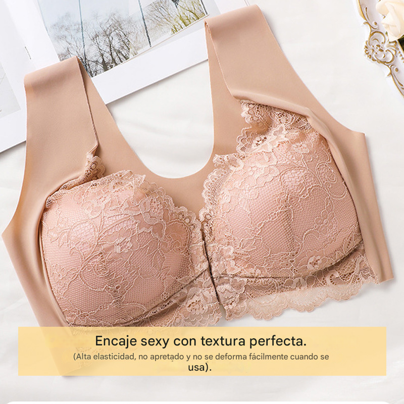 đPrecio mĂĄs bajo por tiempo limitadoăConjunto de 5 piezasăă40-100KGăđđОSujetador con efecto lifting y precioso encaje en la espalda, talla grande, con corte push-up y cierre frontal
