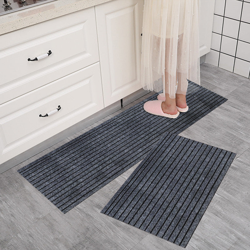 💥(40*60cm+40*120cm) Tapete de cocina antideslizante engrosado con rayas antideslizantes, absorbente de agua y aceite