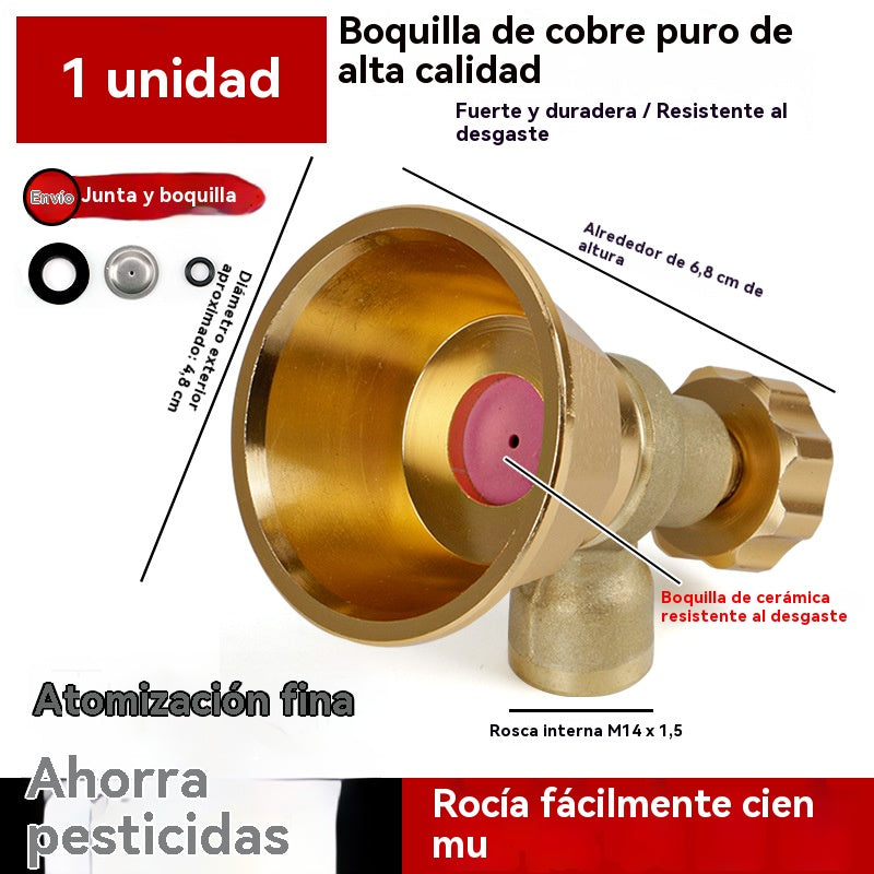 💦🔥Oferta especial por tiempo limitado🔥Boquilla pulverizadora agrícola de latón con boquilla ajustable 🌾