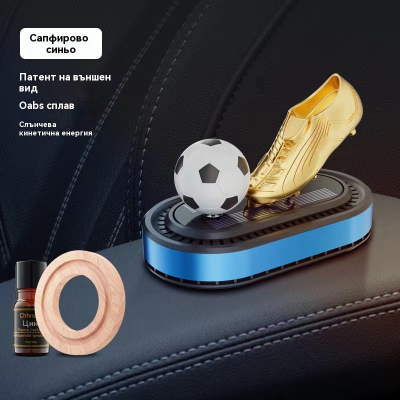 🚗Бижута и ароматерапия, захранвани от слънчева енергия, въртящи се футболни обувки