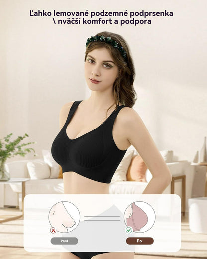 😍【Balenie 4 kusov】Dámska podprsenka bez kostíc, bezšvová a pohodlná na podporu prsníkov ❤️【40-95 kg】
