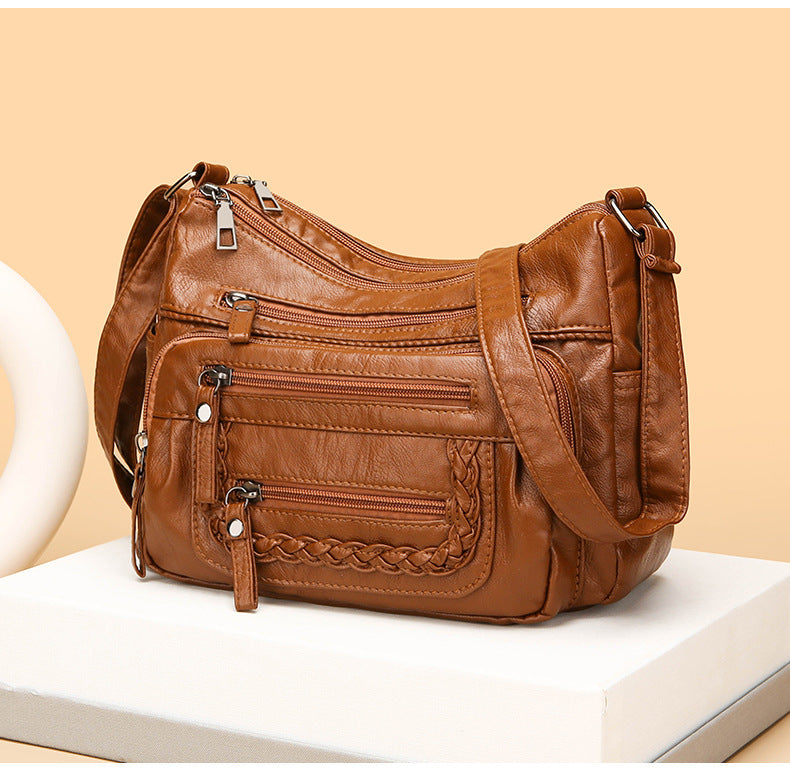 💥💥【Oferta por tiempo limitado -48% OFF】👜2026 Nuevo bolso de hombro/bandolera de cuero suave de gran capacidad