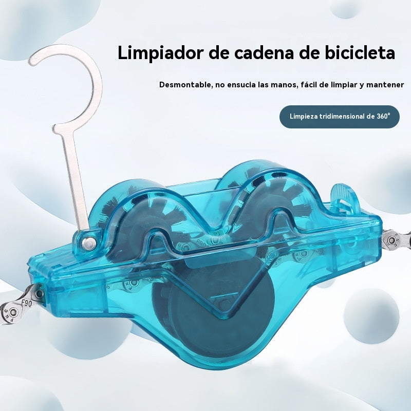 🔥【-39% DE DESCUENTO】Herramienta rápida para limpiar la cadena de la bicicleta, sin ensuciarse las manos