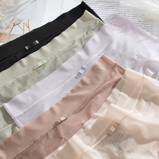 🩲🔥Promoción de lanzamiento 【6 unidades】Bragas de mujer de seda helada de cintura alta