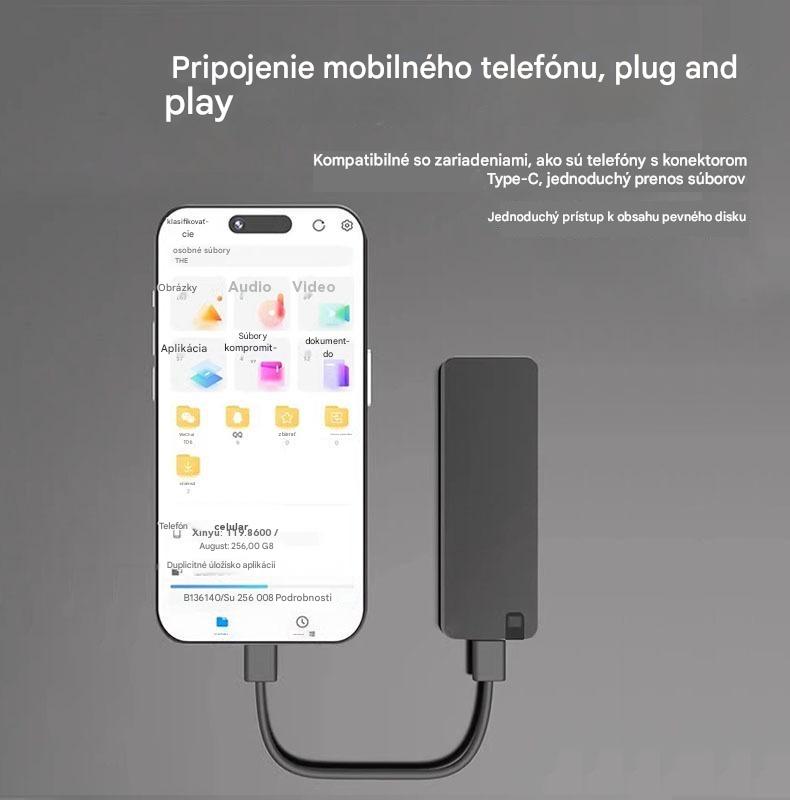 ⚡ 【1 TB】Viacúčelový pevný disk s vysokorýchlostným rozhraním USB 3.0 | Rýchly prenos, široká kompatibilita, bezproblémové úložisko 💻📦