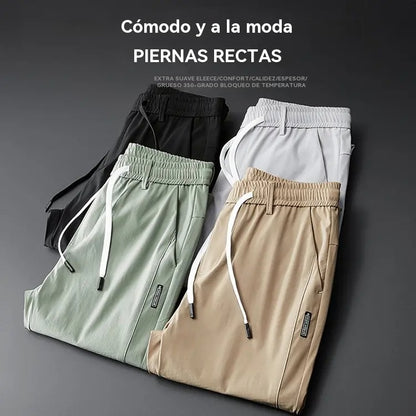 【M-5XL】2026 Nuevos pantalones elásticos casuales para hombre, cómodos y elegantes