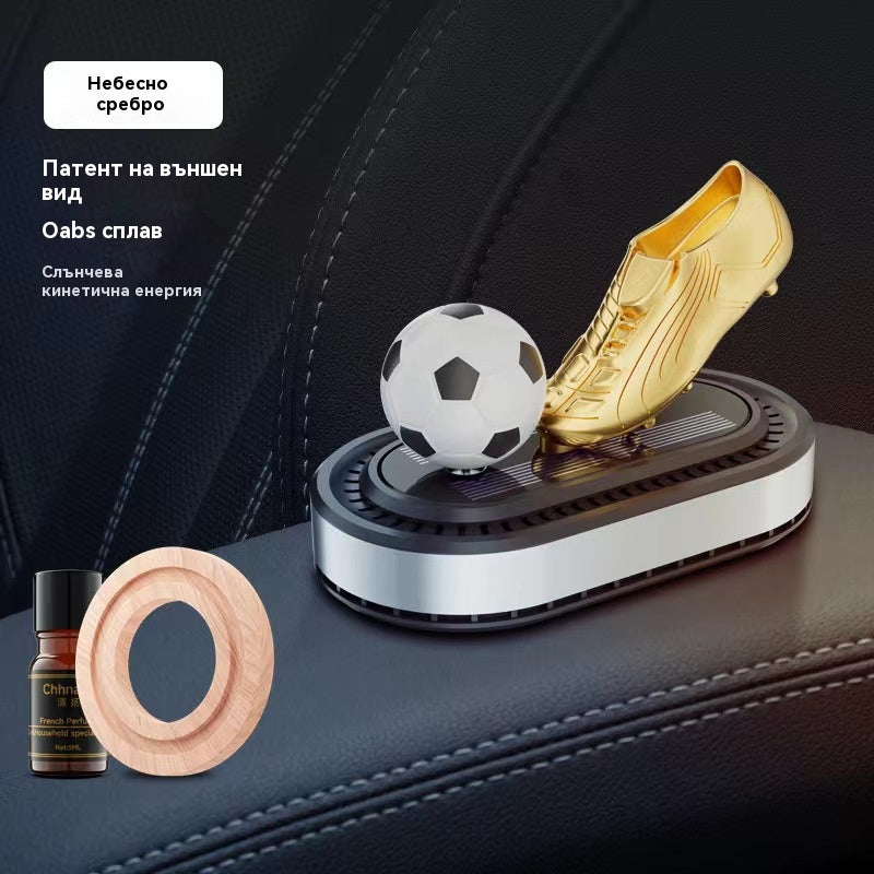 🚗Бижута и ароматерапия, захранвани от слънчева енергия, въртящи се футболни обувки