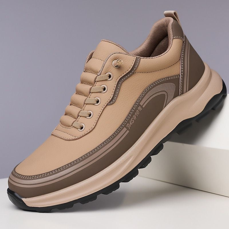 【39-45】Zapatillas de piel impermeables y antimanchas con suelas suaves y cómodas de llevar