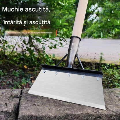🐖🐏🐓【Acero al carbono extra grande】La pala para herramientas de limpieza de estiércol de acero al manganeso es adecuada para jardinería para eliminar malezas y fertilizantes