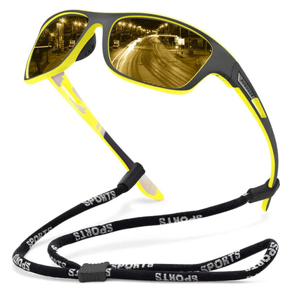 【Oferta por tiempo limitado】Gafas de sol polarizadas con visión nocturna para viajes y ciclismo