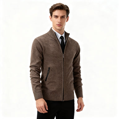 【M-4XL】2025jesienno-zimowa nowa męska kurtka zapinana na zamek, z wysokim kołnierzem, wysokiej jakości materiału i kroju, podkreślającego temperament