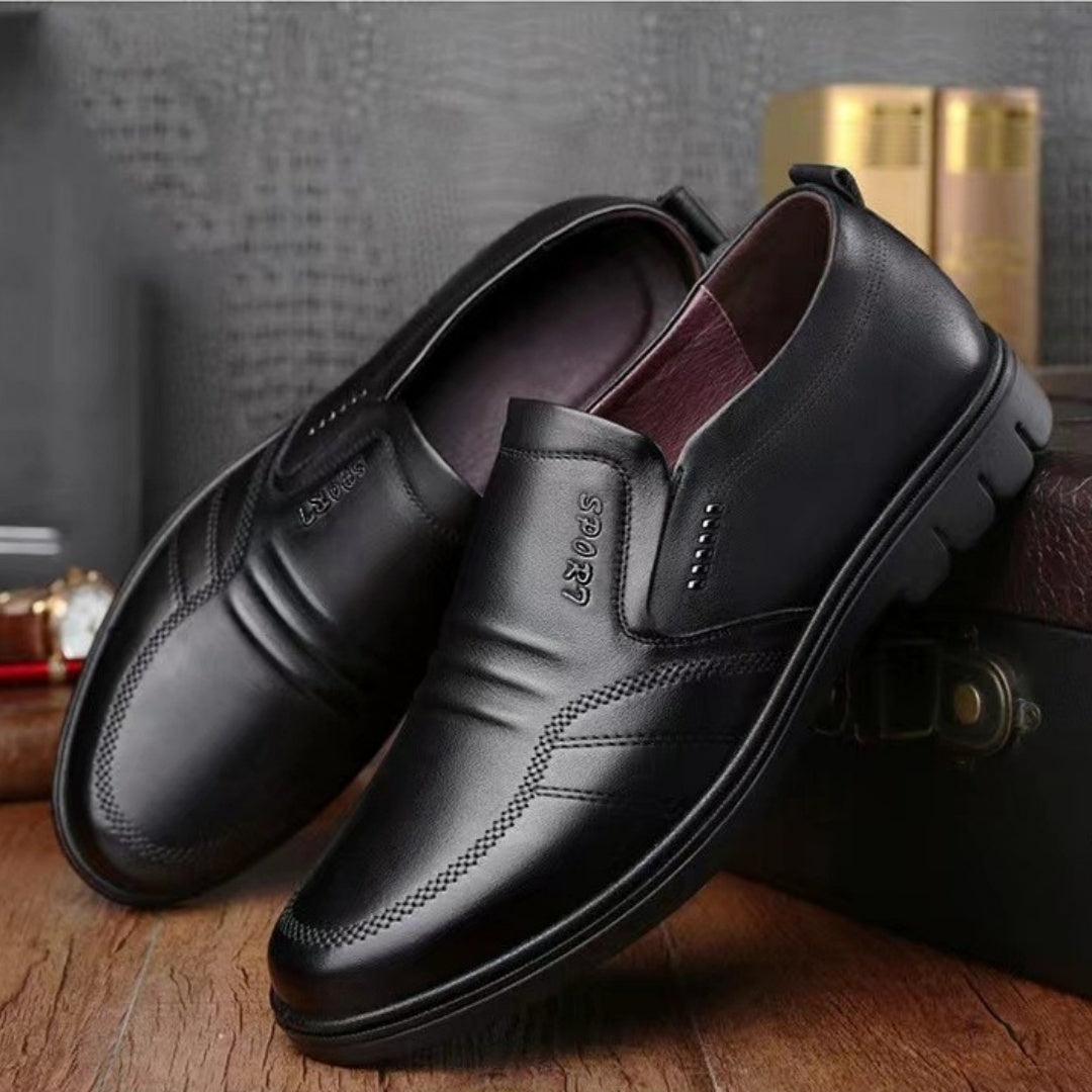 【 39-44】 Novedad 2026, Zapatos casuales de negocios de cuero genuino para hombre