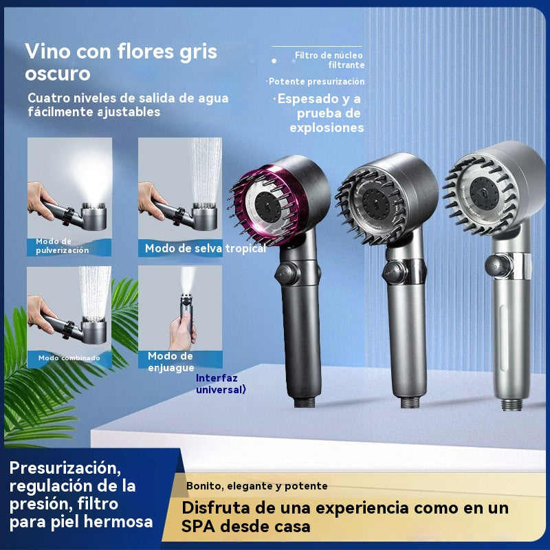 🚿🔥Compra 1 y llévate 1 gratis🔥Cabezal de ducha masajeador multifuncional que embellece la piel