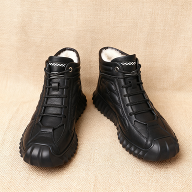 【39-44】2025 nowe skórzane buty śniegowe dla mężczyzn