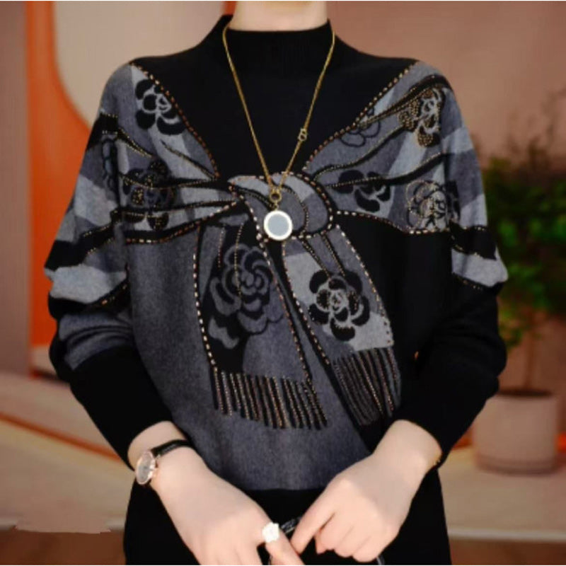 ✨【Novi model 2026】🔥【M~5XL】Novi jesensko/zimski dvostrani njemački flis topli, široki ženski pulover s printom