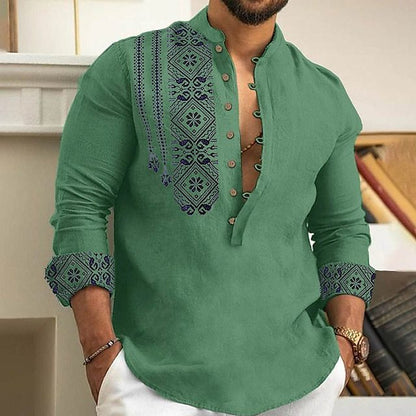 【S-3XL】Camisa de verano de manga corta con solapa para hombre