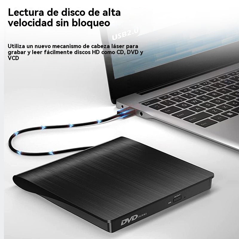 📢📢!58% de descuento! 💿💻 Unidad externa de CD/DVD: Plug & Play, portátil y compatible con Mac/Windows