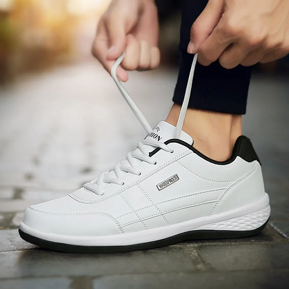 ✨50% de descuento✨【38-48】2026 nuevas zapatillas de cuero cómodas para hombre, cómodas y de moda