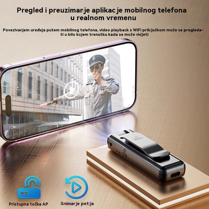🔥【Vremenski ograničena ponuda!】⏳Kamera visoke razlučivosti, prijenosni snimač za prsa, profesionalna akcijska kamera.