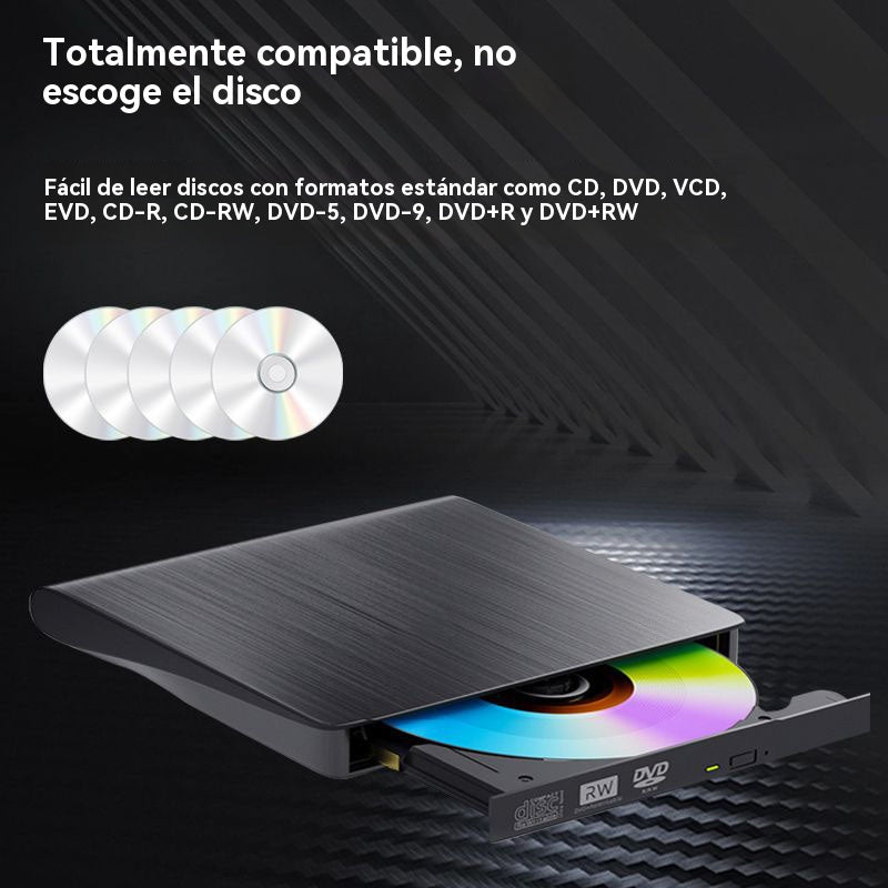 📢📢!58% de descuento! 💿💻 Unidad externa de CD/DVD: Plug & Play, portátil y compatible con Mac/Windows