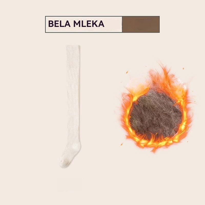 Termo čarape do bedara - debele, tople, neklizajuće za jesen i zimu