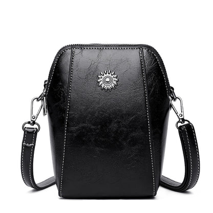 👜[Limitovaná časovo obmedzená akcia]  Kabelka z pravej kože s viacerými priehradkami, univerzálna a ľahká