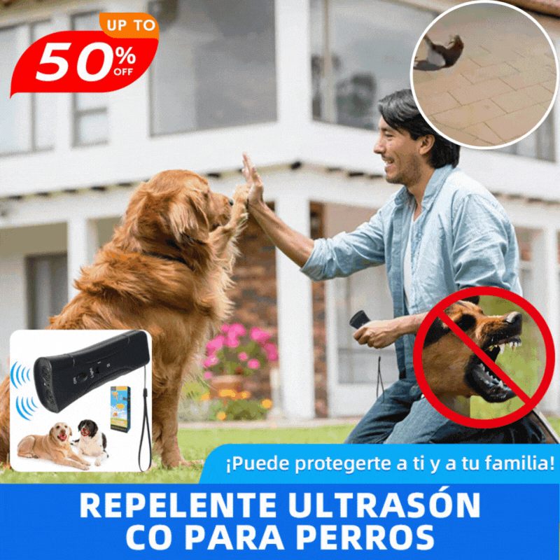 💥👪¡Este repelente ultrasónico para perros puede protegerlo a usted y a su familia!