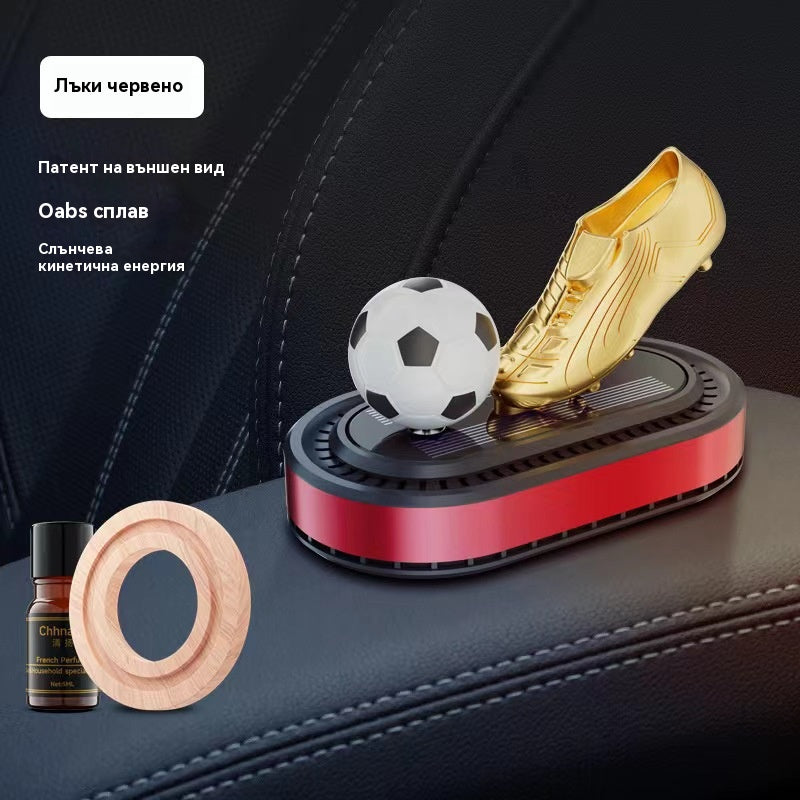 🚗Бижута и ароматерапия, захранвани от слънчева енергия, въртящи се футболни обувки