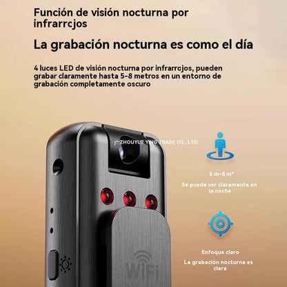 🔥【¡Oferta por tiempo limitado!】⏳Cámara de alta definición, grabadora portátil para llevar en el pecho, cámara de acción profesional.