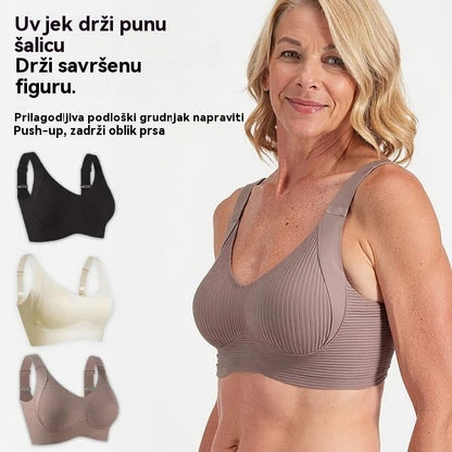 😍【Pakiranje od 4 komada】Ženski grudnjak bez žica, bešavni i udobni za potporu grudima❤️【40-95 kg】