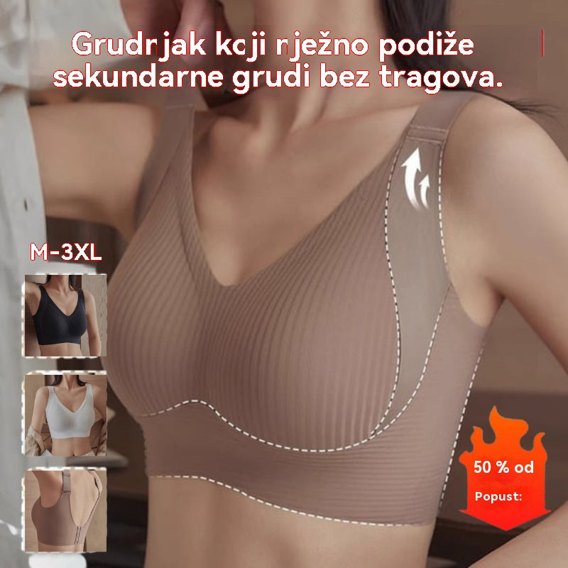 😍【Pakiranje od 4 komada】Ženski grudnjak bez žica, bešavni i udobni za potporu grudima❤️【40-95 kg】