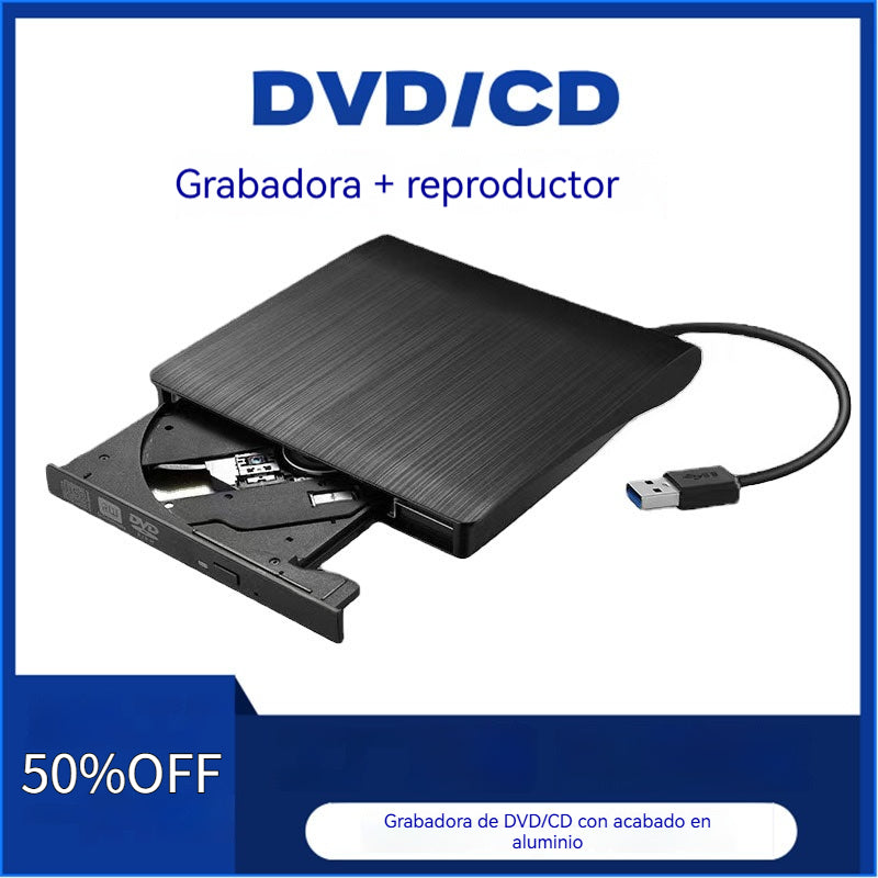 📢📢!58% de descuento! 💿💻 Unidad externa de CD/DVD: Plug & Play, portátil y compatible con Mac/Windows
