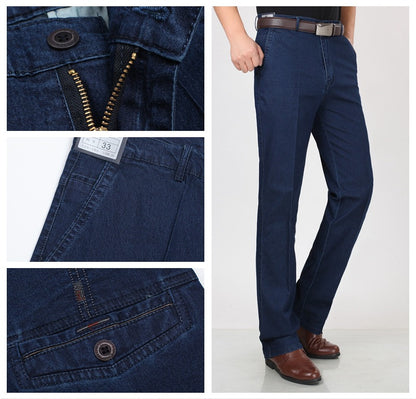 【Novedades de primavera】Jeans elásticos de alta calidad para hombre, transpirables y cómodos.