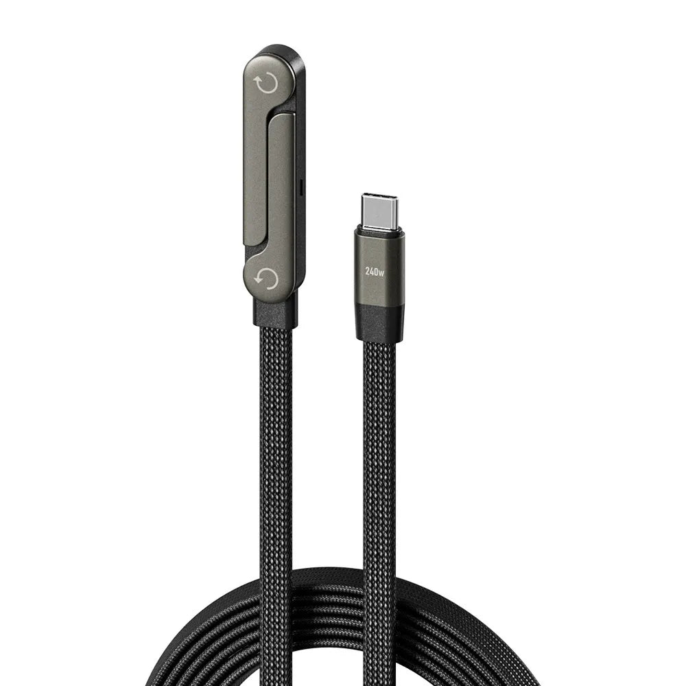 🔥Compra 1 y llévate 1 gratis🔥⚡Cable de carga rápida 2 en 1 con soporte ajustable para teléfono🔋