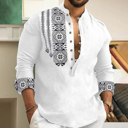 【S-3XL】Camisa de verano de manga corta con solapa para hombre