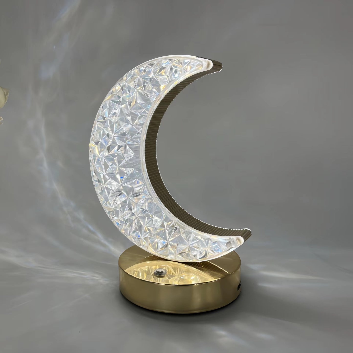 ✨【atmósfera romántica】💎Lámpara de escritorio LED con luz nocturna de cristal creativa