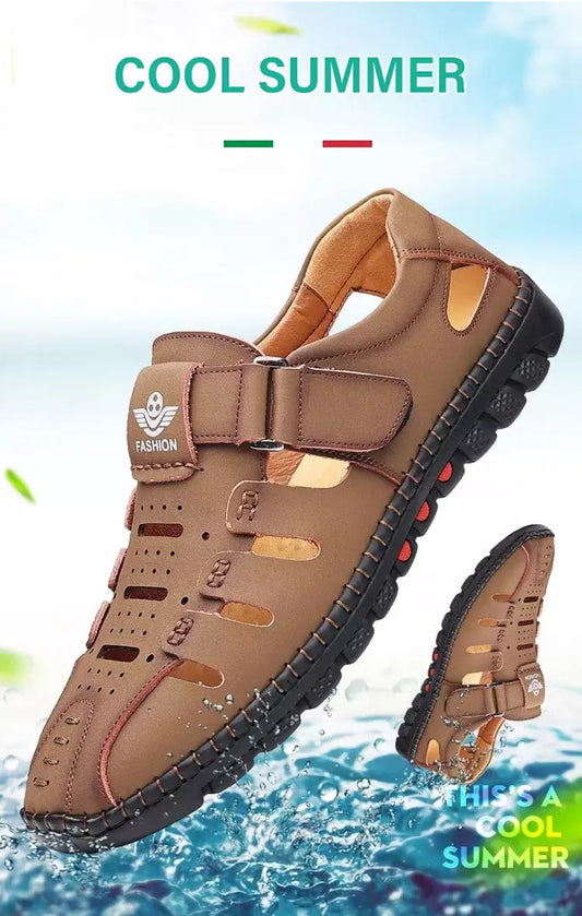 👣【Tallas 38-44】🍃2026 Zapatos casuales transpirables con agujeros, cuero genuino, suela suave, antideslizantes