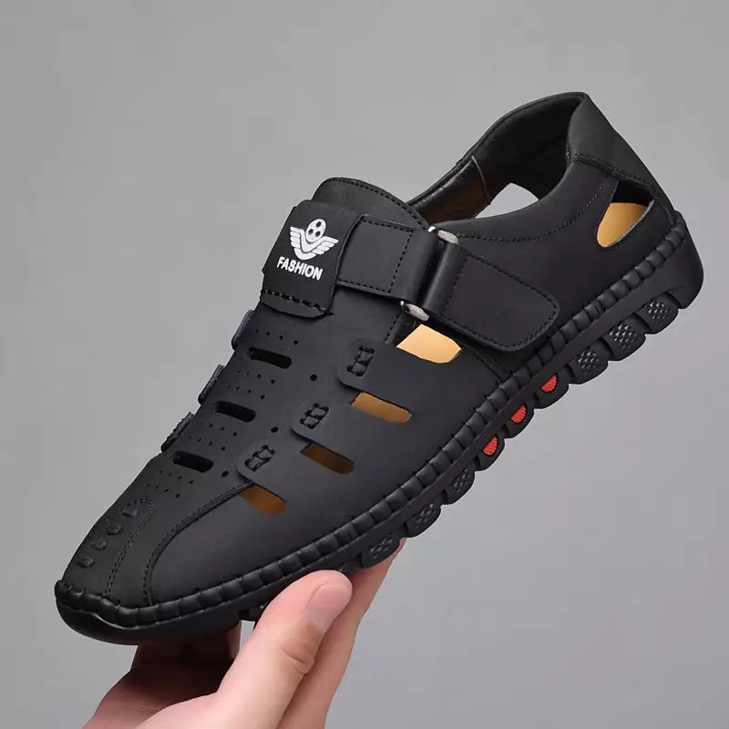 👣【Tallas 38-44】🍃2026 Zapatos casuales transpirables con agujeros, cuero genuino, suela suave, antideslizantes