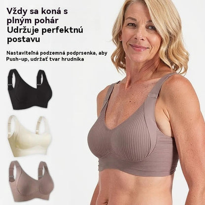 😍【Balenie 4 kusov】Dámska podprsenka bez kostíc, bezšvová a pohodlná na podporu prsníkov ❤️【40-95 kg】