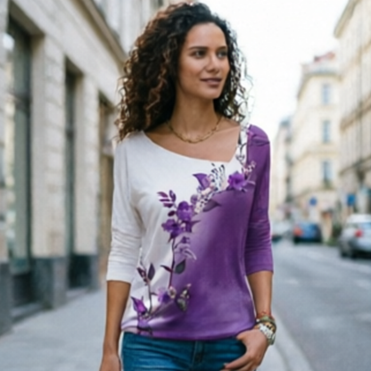 🔥👕Nuevas camisetas de algodón de moda para mujer con estampado, ideales para el verano: suaves y agradables al tacto, perfectas para el uso diario.