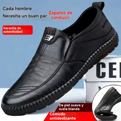 💯👞 Zapatos de hombre de piel suave y natural - Comodidad total para hombres maduros