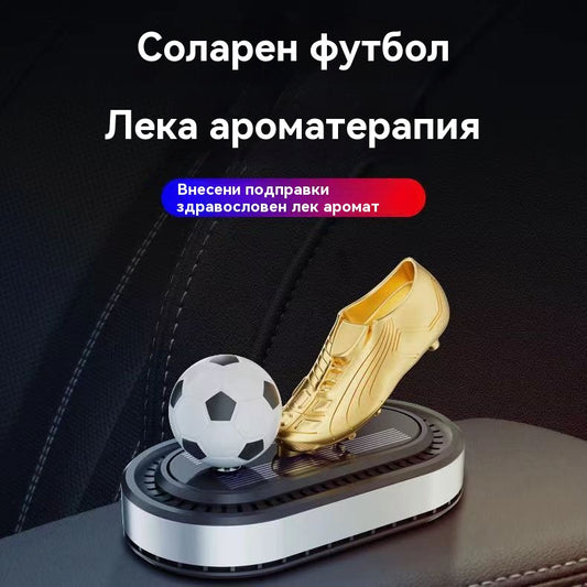 🚗Бижута и ароматерапия, захранвани от слънчева енергия, въртящи се футболни обувки