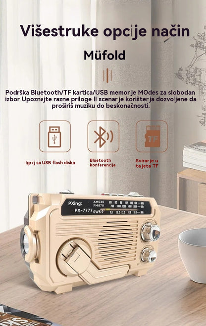 🏕️【Zajamčena autentičnost】Višenamjenska prijenosna svjetiljka s AM radiom