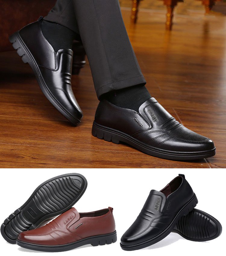 【 39-44】 Novedad 2026, Zapatos casuales de negocios de cuero genuino para hombre