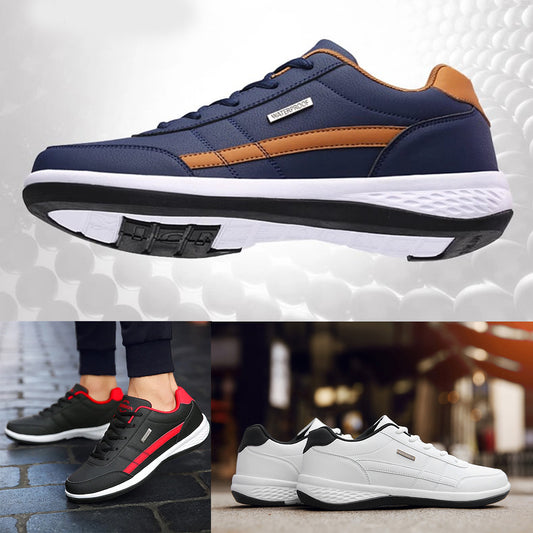 ✨50% de descuento✨【38-48】2026 nuevas zapatillas de cuero cómodas para hombre, cómodas y de moda