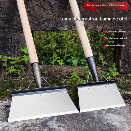 🐖🐏🐓【Acero al carbono extra grande】La pala para herramientas de limpieza de estiércol de acero al manganeso es adecuada para jardinería para eliminar malezas y fertilizantes